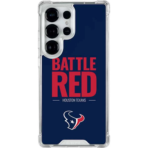 NFL Houston Texans Team Motto Galaxy S25 Ultra Clear Case